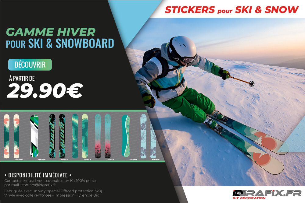 Nouveauté Idgrafix : Révolutionnez le Look et la Protection de vos Skis et Snowboards ! ?